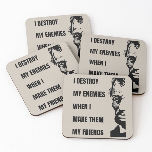 Item preview, I Destroy My Enemies When I Make Them My Friends designed and sold by Einstein12345.