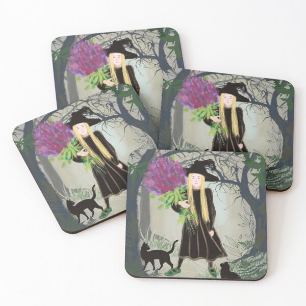 Item preview, Witch with a bouquet designed and sold by orangerinka.
