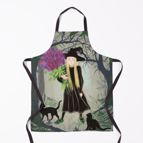 Item preview, Witch with a bouquet designed and sold by orangerinka.