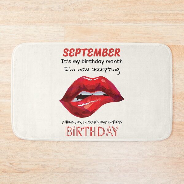 Item preview, September Is My Birthday Month Hello Lips Biting The Whole Month Gift designed and sold by catchyology.