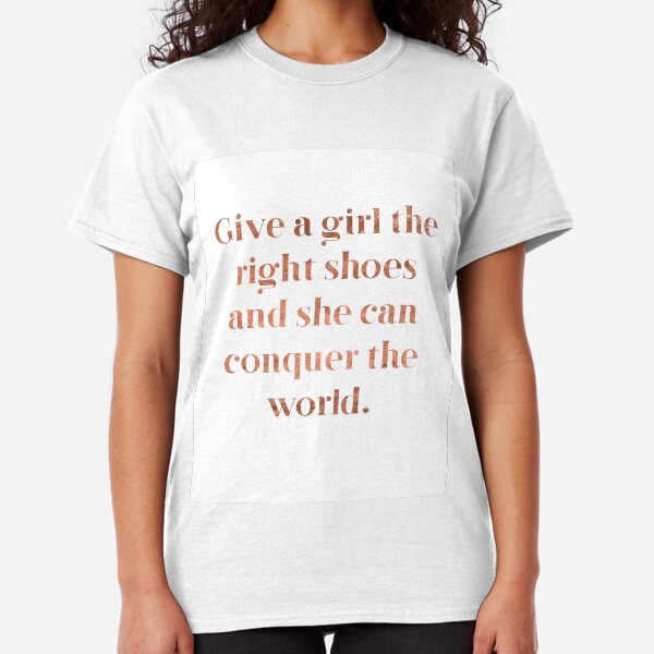 Rose gold shoe love Classic T-Shirt