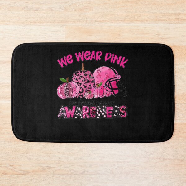 Item preview, We Wear Pink Breast Cancer Awareness Rugby Helmet Pumpkin  designed and sold by DieterShop.