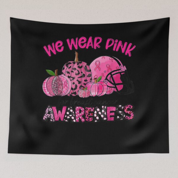 Item preview, We Wear Pink Breast Cancer Awareness Rugby Helmet Pumpkin  designed and sold by DieterShop.