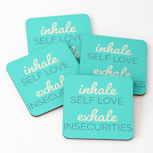 Item preview, inhale self love, exhale insecurities - Yoga quotes inspirational designed and sold by GaterStitch.