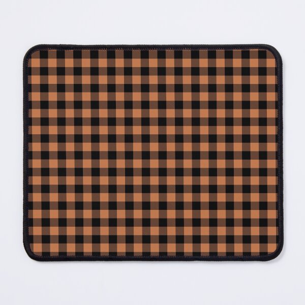 Item preview, Orange and Black Buffalo Plaid Pattern 2022 Trending Color - Hue - Shade - Colour Pantone Tomato Cream 16-1348 designed and sold by ColorOfTheYears.