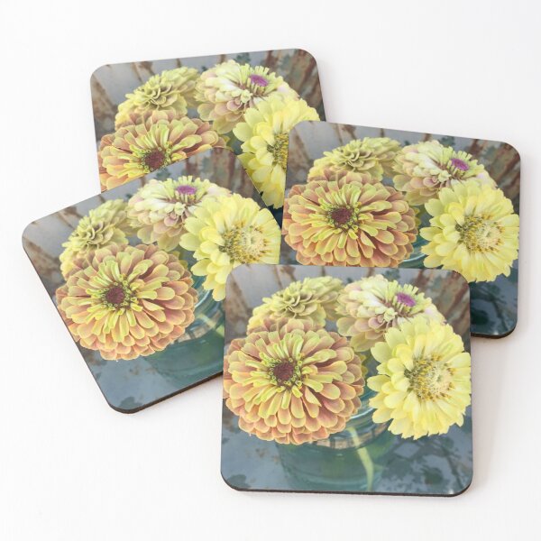 Item preview, Queen Lime Blush Zinnia designed and sold by Boum04.