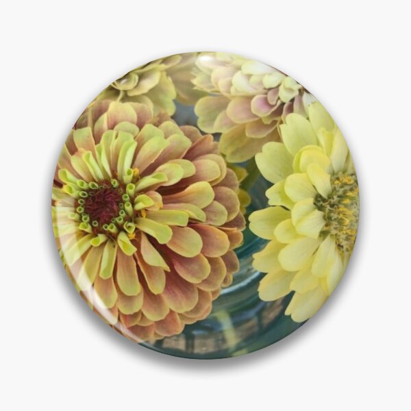 Item preview, Queen Lime Blush Zinnia designed and sold by Boum04.