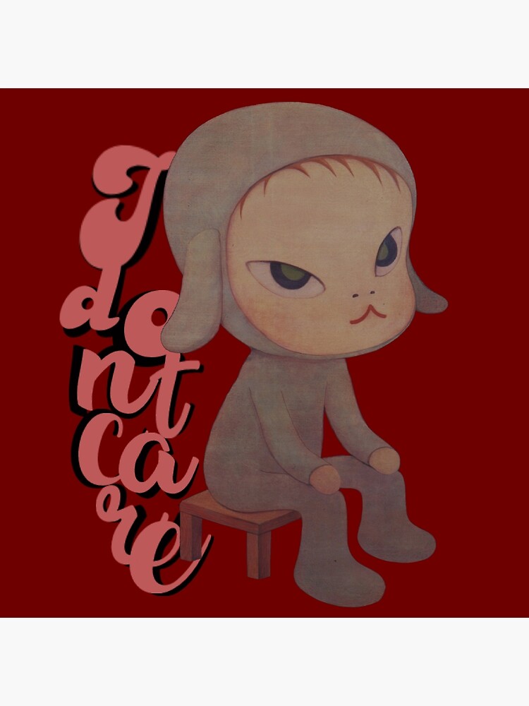 Impression artistique « yoshimoto nara je m'en fiche des citations