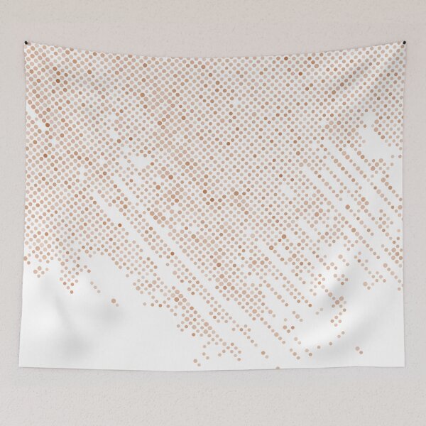 Item preview, Orange and White Polka Dot Abstract Pattern 2022 Trending Color - Hue - Shade - Colour Pantone Tomato Cream 16-1348 designed and sold by ColorOfTheYears.