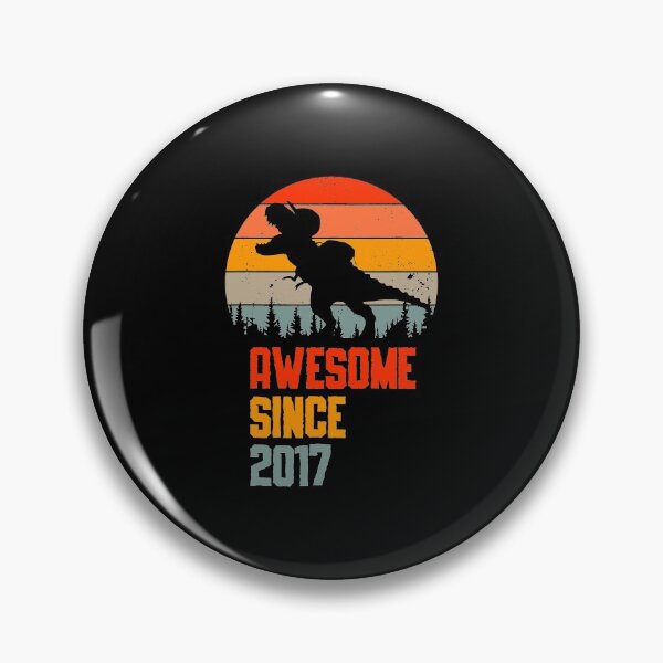 Item preview, Awesome Since 2017 4th Birthday Kids Dinousar 4 Year Old Boy  designed and sold by JaeErnster1989.