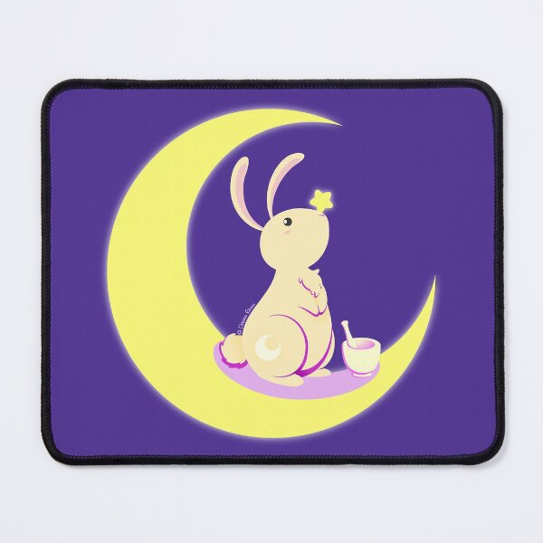 Item preview, Kawaii fantasy animals - Moon Rabbit designed and sold by SilveryDreams.