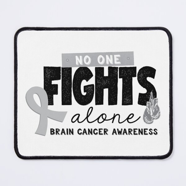 Item preview, No One Fights Alone, Brain Cancer Awareness © GraphicLoveShop designed and sold by Graphic Love Shop.