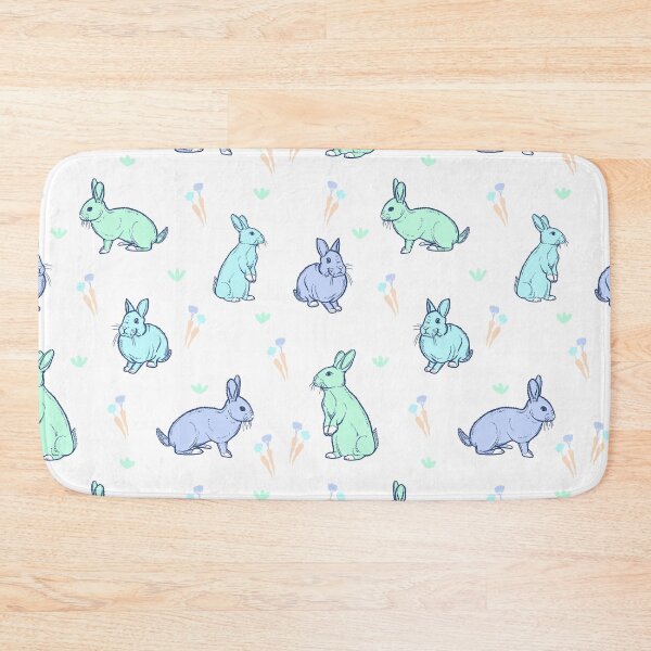 Item preview, Cute Bunny Blue designed and sold by FernAndFauna.