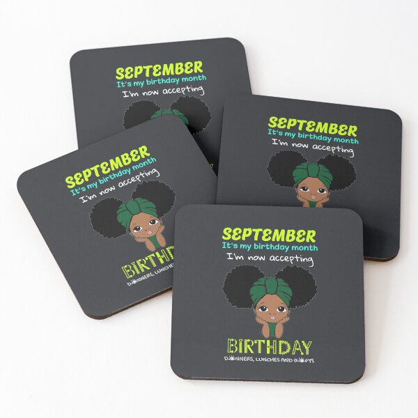 Item preview, September Is My Birthday Month Witch Cute Afro Hair Little Girl Gift designed and sold by catchyology.