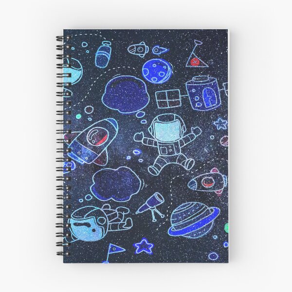 Item preview, Astronaut Space Ship Doodle Milky Way Stars designed and sold by LashCreations.