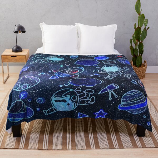 Item preview, Astronauta Nave Espacial Doodle Vía Láctea Estrellas designed and sold by LashCreations.