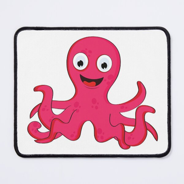 Item preview, happy red octopus designed and sold by treasure-crafts.