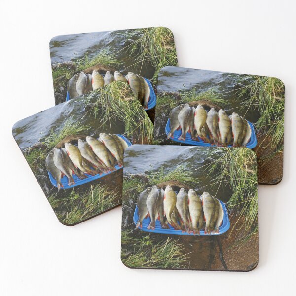 Item preview, pile of freshly caught perch washed and placed on a tray  designed and sold by mrivserg.