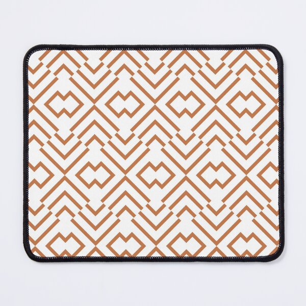 Item preview, Orange and White Abstract Art Deco Shape Pattern 2022 Trending Color - Hue - Shade - Colour Pantone Tomato Cream 16-1348 designed and sold by ColorOfTheYears.