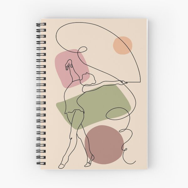 Item preview, rhythmic gymnast line and abstract shapes designed and sold by Zhuzha.