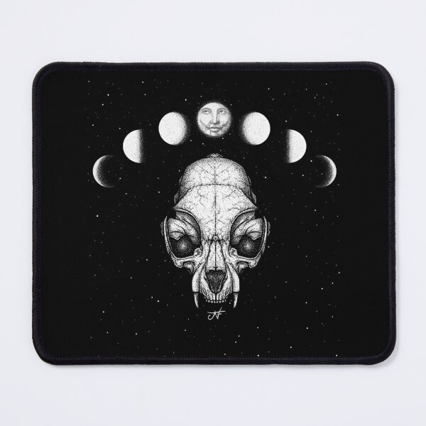 Item preview, Moon phases with cat skull designed and sold by creativeNF.