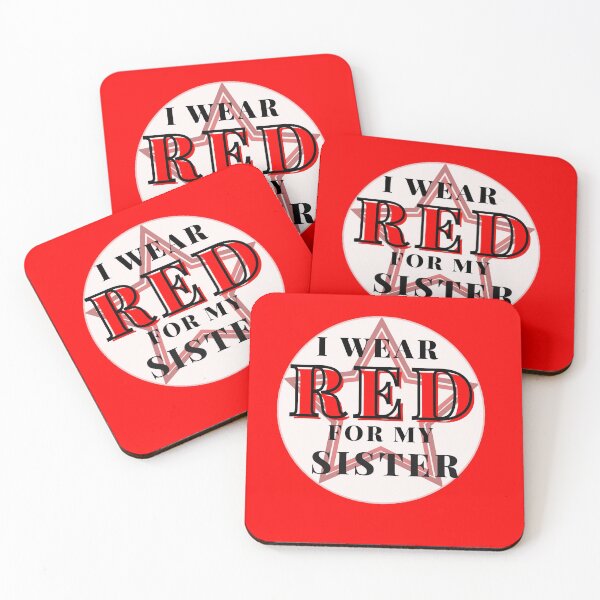 Item preview, Copy of I wear RED for my sister designed and sold by Manoroma.