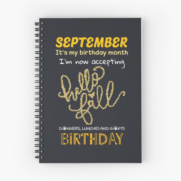 Item preview, September Is My Birthday Month Hello Fall Golden Season Gift designed and sold by catchyology.