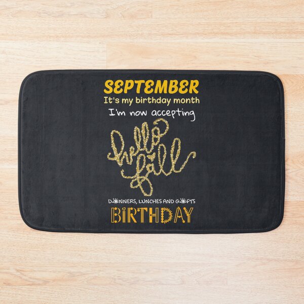 Item preview, September Is My Birthday Month Hello Fall Golden Season Gift designed and sold by catchyology.