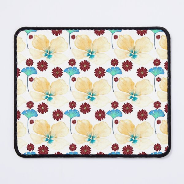 Item preview, botanical pattern yellow yellow flower and gingko leaf designed and sold by AnnaBaldon.