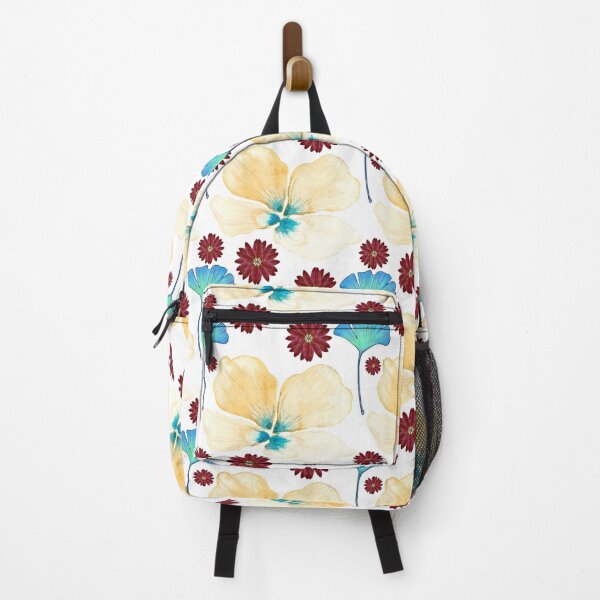 Item preview, botanical pattern yellow yellow flower and gingko leaf designed and sold by AnnaBaldon.