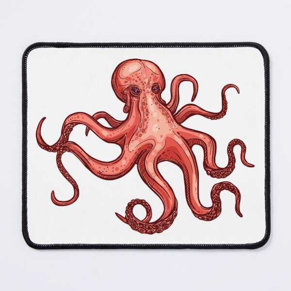 Item preview, angry orange octopus designed and sold by treasure-crafts.