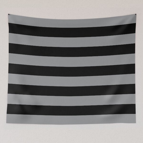 Item preview, Gray and Black Horizontal Stripe Pattern 2022 Trending Color - Hue - Shade - Colour Pantone Ultimate Gray 17-5104 designed and sold by ColorOfTheYears.