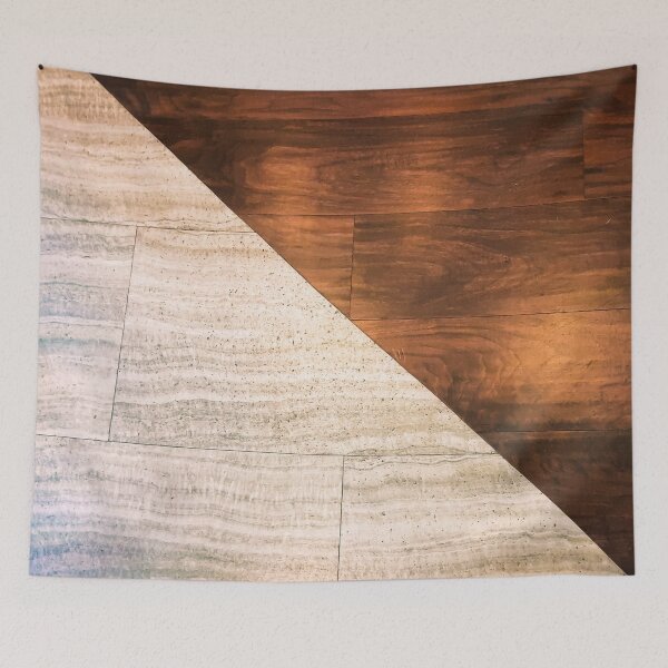 Item preview, Wood And Stone Diagonal Pattern designed and sold by Designs By YL.