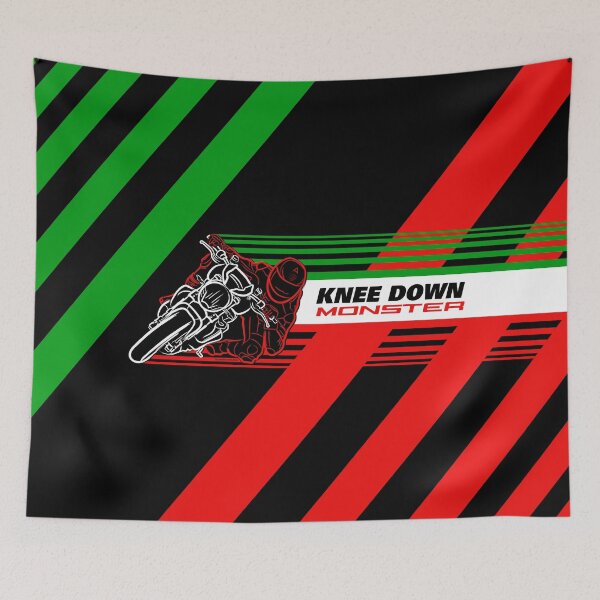 Item preview, Knee Down Monster for Italian Motorcycle Lovers with for the Real Biker designed and sold by etoide.