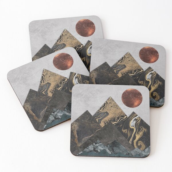 Item preview, Distant World - Abstract Minimalist Mountains designed and sold by AmbienceArt.