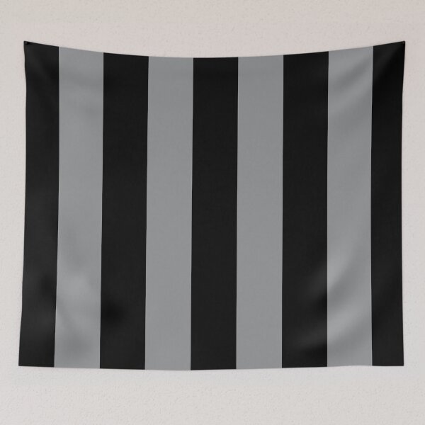 Item preview, Gray and Black Vertical Stripe Pattern 2022 Trending Color - Hue - Shade - Colour Pantone Ultimate Gray 17-5104 designed and sold by ColorOfTheYears.