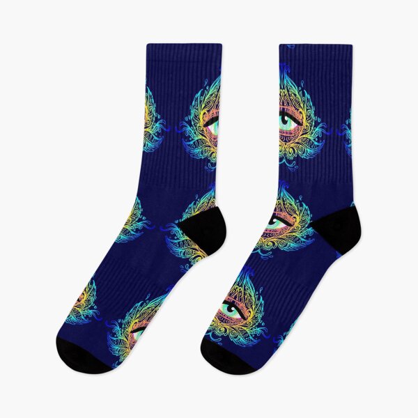 Item preview, All seeing eye in acid colors designed and sold by Golden-Peace.