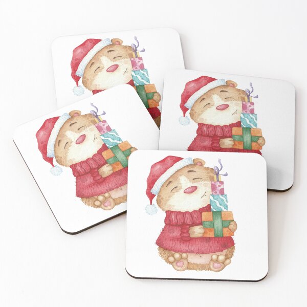Item preview, Christmas Watercolor  Bear designed and sold by Emil1993.