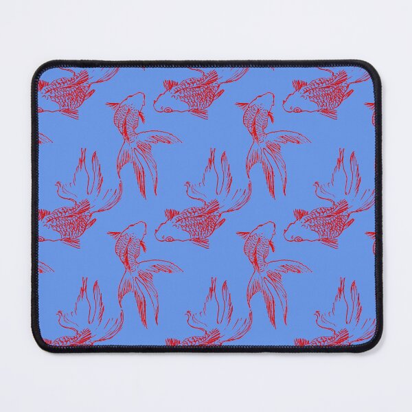 Item preview, goldfish pattern Cornflower Blue designed and sold by AnnaBaldon.