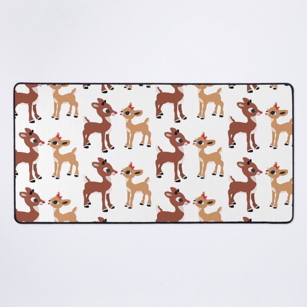 Classic Rudolph and Clarice - © GraphicLoveShop Desk Mat