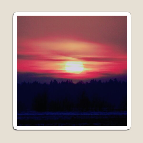 Item preview, sunset over the forest designed and sold by trynfly.