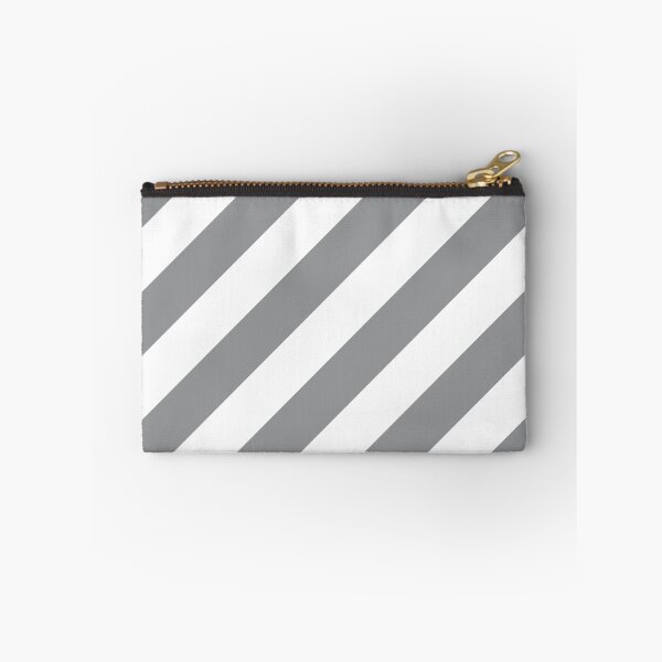 Item preview, Gray and White Diagonal Stripe Pattern 2022 Trending Color - Hue - Shade - Colour Pantone Ultimate Gray 17-5104 designed and sold by ColorOfTheYears.