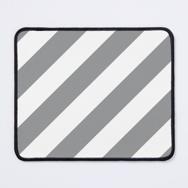 Item preview, Gray and White Diagonal Stripe Pattern 2022 Trending Color - Hue - Shade - Colour Pantone Ultimate Gray 17-5104 designed and sold by ColorOfTheYears.