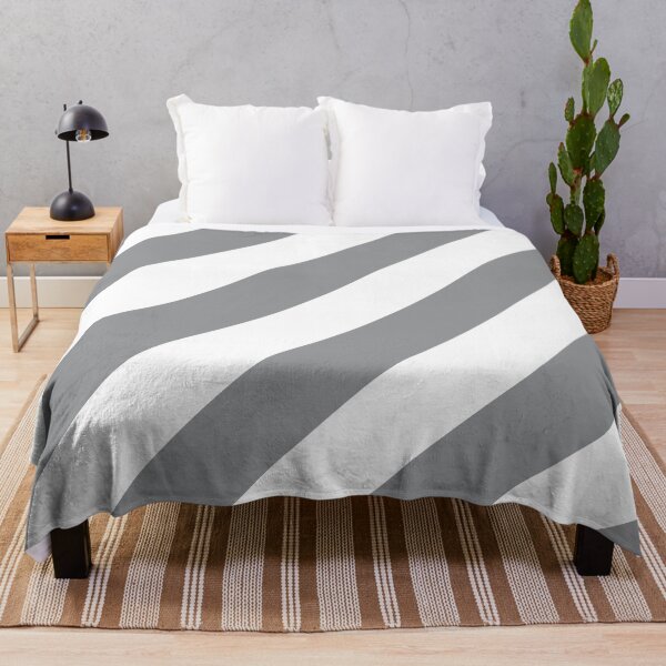 Item preview, Gray and White Diagonal Stripe Pattern 2022 Trending Color - Hue - Shade - Colour Pantone Ultimate Gray 17-5104 designed and sold by ColorOfTheYears.