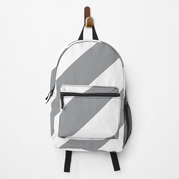 Item preview, Gray and White Diagonal Stripe Pattern 2022 Trending Color - Hue - Shade - Colour Pantone Ultimate Gray 17-5104 designed and sold by ColorOfTheYears.