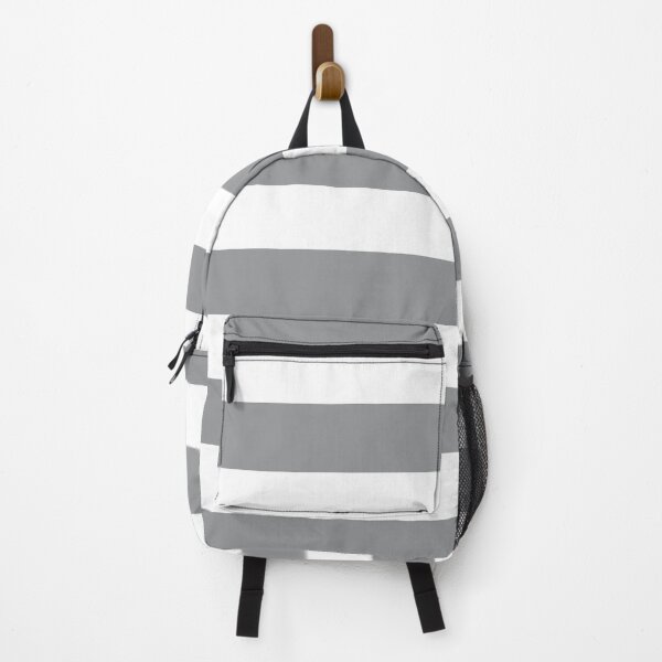 Item preview, Gray and White Horizontal Stripe Pattern 2022 Trending Color - Hue - Shade - Colour Pantone Ultimate Gray 17-5104 designed and sold by ColorOfTheYears.