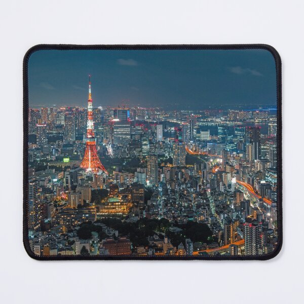 Item preview, Classic Tokyo Skyline at Night with Tokyo Tower designed and sold by Jordan McChesney.