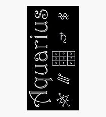 Lámina fotográfica Aquarius/Saturn Talisman