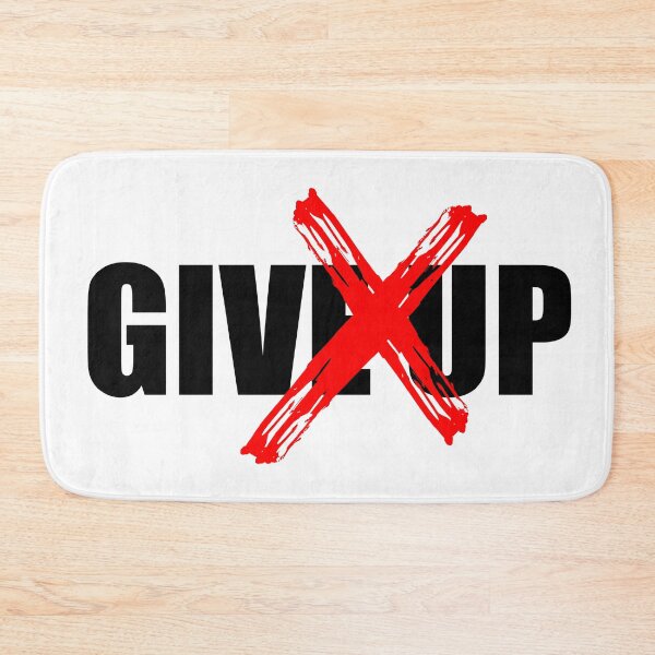 Item preview, NEVER GIVE UP (WHITE) designed and sold by AnaelDraw.