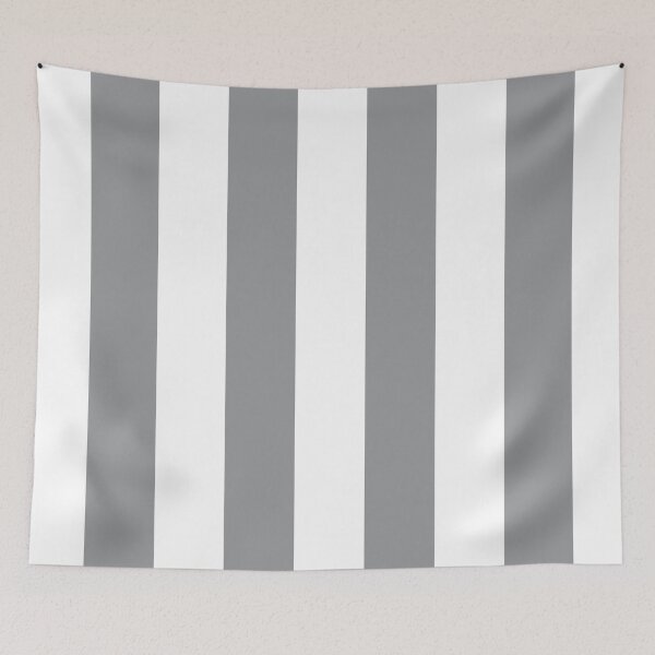 Item preview, Gray and White Vertical Stripe Pattern 2022 Trending Color - Hue - Shade - Colour Pantone Ultimate Gray 17-5104 designed and sold by ColorOfTheYears.
